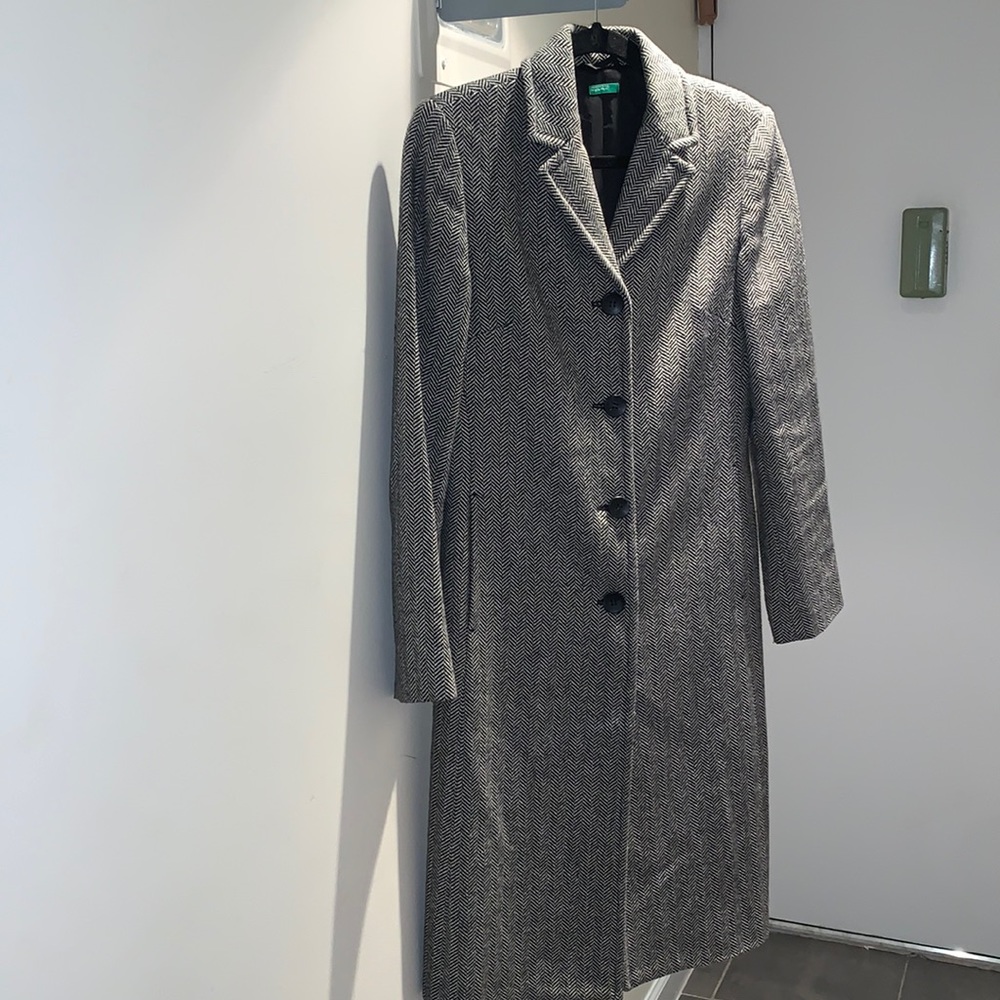 Houndstooth Coat made in Italy (Lana Laine Wool) - Picture 1 of 3